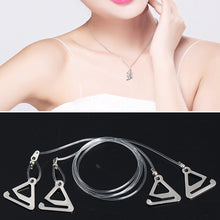 Load image into Gallery viewer, 1 Pair Invisible Transparent Shoulder Straps Metal Buckle Bra Straps Elastic Adjustable Bra Accessories
