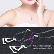 Load image into Gallery viewer, 1 Pair Invisible Transparent Shoulder Straps Metal Buckle Bra Straps Elastic Adjustable Bra Accessories
