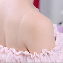 Load image into Gallery viewer, 1 Pair Invisible Transparent Shoulder Straps Metal Buckle Bra Straps Elastic Adjustable Bra Accessories
