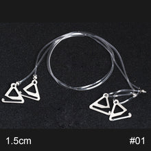 Load image into Gallery viewer, 1 Pair Invisible Transparent Shoulder Straps Metal Buckle Bra Straps Elastic Adjustable Bra Accessories
