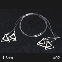 Load image into Gallery viewer, 1 Pair Invisible Transparent Shoulder Straps Metal Buckle Bra Straps Elastic Adjustable Bra Accessories
