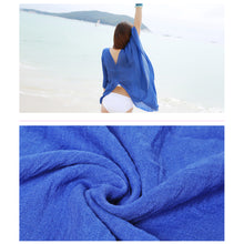 Load image into Gallery viewer, Summer Multifunctional Chiffon Shirt All-match Sun Protection Clothing Perspective Sunscreen Shawl Scarf for Women
