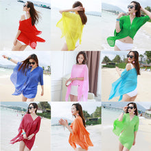 Load image into Gallery viewer, Summer Multifunctional Chiffon Shirt All-match Sun Protection Clothing Perspective Sunscreen Shawl Scarf for Women

