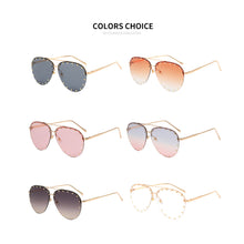 Load image into Gallery viewer, Fashion Trend Sunglasses UV Protection Retro Sunglasses Colorful Outdoor Travel Glasses for Women
