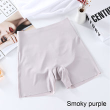 Load image into Gallery viewer, Women Leggings Traceless Thin High Waist Hip Raise Abdominal Safety Pants Anti-Going Out Ice Silk Leggings
