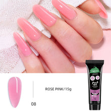 Load image into Gallery viewer, 15ml Nail Art Crystal Extension Glue Poly Gel Paper-free Nail Extension Glue Manicure Tools Manicure Accessories
