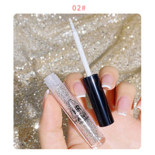Load image into Gallery viewer, Pearlescent Fine Shimmering Eye Shadow Liquid Waterproof Eye Makeup Brightening Liquid Pearlized Eyeshadow Liquid
