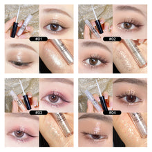 Load image into Gallery viewer, Pearlescent Fine Shimmering Eye Shadow Liquid Waterproof Eye Makeup Brightening Liquid Pearlized Eyeshadow Liquid
