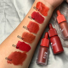 Load image into Gallery viewer, 6 Colors Small Bottle Lip Glaze Velvet Matte Lip Glaze Long-lasting Lip Gloss Lipstick Lips Makeup Cosmetic
