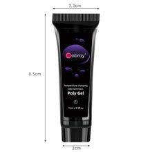 Load image into Gallery viewer, 15ml Nail Art Crystal Extension Glue Poly Gel Noctilucent Temperature Change Extension Glue Manicure Tools Nail Accessories
