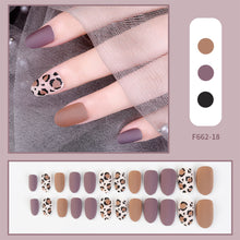 Load image into Gallery viewer, 24pcs/set Multicolor Nail Pieces Nail Patches Detachable Reusable Fake Nails Patches Manicure Art Accessories
