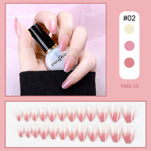 Load image into Gallery viewer, 24pcs/set Multicolor Nail Pieces Nail Patches Detachable Reusable Fake Nails Patches Manicure Art Accessories
