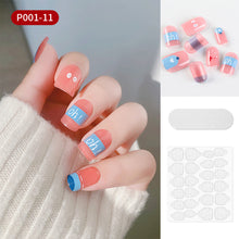 Load image into Gallery viewer, 24pcs/set Multicolor Nail Pieces Fake Nail Patches Detachable Reusable Nails Extensions Nail Art Accessories
