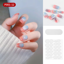 Load image into Gallery viewer, 24pcs/set Multicolor Nail Pieces Fake Nail Patches Detachable Reusable Nails Extensions Nail Art Accessories
