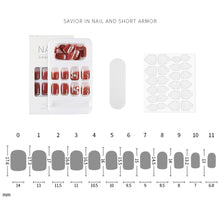 Load image into Gallery viewer, 24pcs/set Multicolor Nail Pieces Fake Nail Patches Detachable Reusable Nails Extensions Nail Art Accessories
