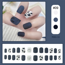 Load image into Gallery viewer, 24pcs/set Multicolor Nail Pieces Fake Nail Patches Detachable Reusable Nails Extensions Nail Art Accessories
