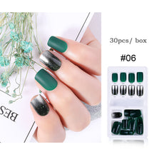 Load image into Gallery viewer, 30pcs/set Multicolor Nail Pieces Nail Patches Detachable Reusable Fake Nails Extensions Manicure Art Accessories
