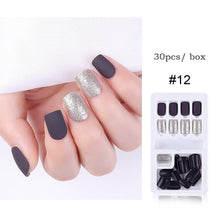 Load image into Gallery viewer, 30pcs/set Multicolor Nail Pieces Nail Patches Detachable Reusable Fake Nails Extensions Manicure Art Accessories

