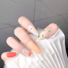 Load image into Gallery viewer, 24pcs/set Multicolor Manicure Nail Pieces Nail Patches Detachable Fake Nails Extensions Nail Art Accessories
