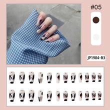Load image into Gallery viewer, 24pcs/set Multicolor Manicure Nail Pieces Nail Patches Detachable Fake Nails Extensions Nail Art Accessories
