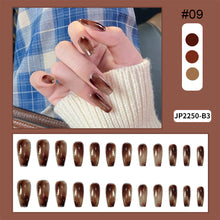 Load image into Gallery viewer, 24pcs/set Multicolor Manicure Nail Pieces Nail Patches Detachable Fake Nails Extensions Nail Art Accessories
