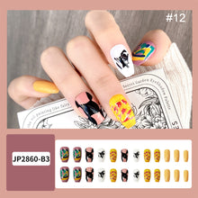 Load image into Gallery viewer, 24pcs/set Multicolor Manicure Nail Pieces Nail Patches Detachable Fake Nails Extensions Nail Art Accessories
