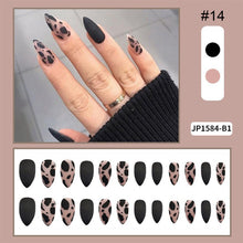 Load image into Gallery viewer, 24pcs/set Multicolor Manicure Nail Pieces Nail Patches Detachable Fake Nails Extensions Nail Art Accessories
