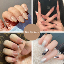 Load image into Gallery viewer, 24pcs/set Multicolor Manicure Nail Pieces Nail Patches Removable Fake Nails Extensions Nail Art Accessories
