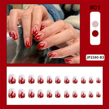 Load image into Gallery viewer, 24pcs/set Multicolor Manicure Nail Pieces Nail Patches Removable Fake Nails Extensions Nail Art Accessories

