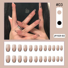 Load image into Gallery viewer, 24pcs/set Multicolor Manicure Nail Pieces Nail Patches Removable Fake Nails Extensions Nail Art Accessories
