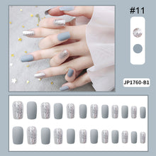 Load image into Gallery viewer, 24pcs/set Multicolor Manicure Nail Pieces Nail Patches Removable Fake Nails Extensions Nail Art Accessories
