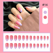 Load image into Gallery viewer, 24pcs/set Multicolor Manicure Nail Pieces Nail Patches Removable Fake Nails Extensions Nail Art Accessories
