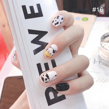 Load image into Gallery viewer, 24pcs/set Multicolor Manicure Nail Pieces Nail Patches Removable Fake Nails Extensions Nail Art Accessories
