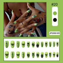 Load image into Gallery viewer, 24pcs/set Multicolor Manicure Nail Pieces Nail Patches Removable Fake Nails Extensions Nail Art Accessories
