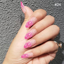 Load image into Gallery viewer, 24pcs/set Multicolor Manicure Nail Pieces Nail Patches Removable Fake Nails Extensions Nail Art Accessories
