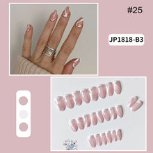 Load image into Gallery viewer, 24pcs/set Multicolor Manicure Nail Pieces Nail Patches Removable Fake Nails Extensions Nail Art Accessories
