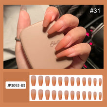 Load image into Gallery viewer, 24pcs/set Multicolor Manicure Nail Pieces Nail Patches Removable Fake Nails Extensions Nail Art Accessories
