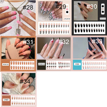 Load image into Gallery viewer, 24pcs/set Multicolor Manicure Nail Pieces Nail Patches Removable Fake Nails Extensions Nail Art Accessories
