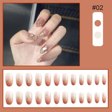 Load image into Gallery viewer, 24pcs/set Multicolor Nail Pieces Fashion Fake Nail Patches Removable Fake Nails Extensions Nail Art Accessories
