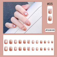 Load image into Gallery viewer, 24pcs/set Multicolor Nail Pieces Fashion Fake Nail Patches Removable Fake Nails Extensions Nail Art Accessories

