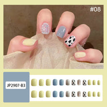 Load image into Gallery viewer, 24pcs/set Multicolor Nail Pieces Fashion Fake Nail Patches Removable Fake Nails Extensions Nail Art Accessories
