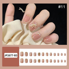 Load image into Gallery viewer, 24pcs/set Multicolor Nail Pieces Fashion Fake Nail Patches Removable Fake Nails Extensions Nail Art Accessories

