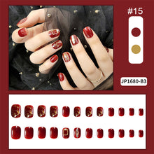 Load image into Gallery viewer, 24pcs/set Multicolor Nail Pieces Fashion Fake Nail Patches Removable Fake Nails Extensions Nail Art Accessories
