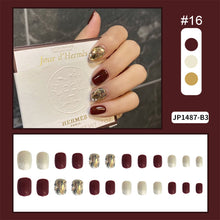 Load image into Gallery viewer, 24pcs/set Multicolor Nail Pieces Fashion Fake Nail Patches Removable Fake Nails Extensions Nail Art Accessories
