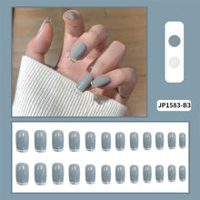 Load image into Gallery viewer, 24pcs/set Nail Pieces Fashion Multicolor Nail Patches Removable Fake Nails Extensions Nail Art Accessories
