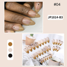 Load image into Gallery viewer, 24pcs/set Nail Pieces Fashion Multicolor Nail Patches Removable Fake Nails Extensions Nail Art Accessories
