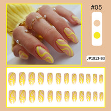 Load image into Gallery viewer, 24pcs/set Nail Pieces Fashion Multicolor Nail Patches Removable Fake Nails Extensions Nail Art Accessories
