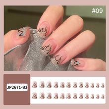 Load image into Gallery viewer, 24pcs/set Nail Pieces Fashion Multicolor Nail Patches Removable Fake Nails Extensions Nail Art Accessories
