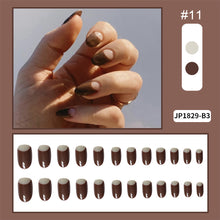 Load image into Gallery viewer, 24pcs/set Nail Pieces Fashion Multicolor Nail Patches Removable Fake Nails Extensions Nail Art Accessories
