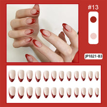 Load image into Gallery viewer, 24pcs/set Nail Pieces Fashion Multicolor Nail Patches Removable Fake Nails Extensions Nail Art Accessories

